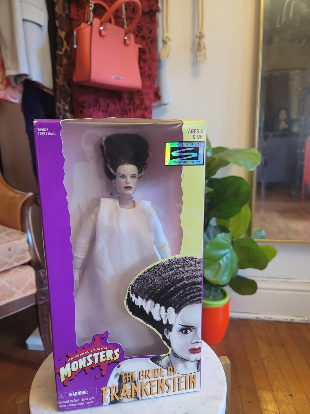 Universal Bride of Frankenstein Collectible Doll - White & Black